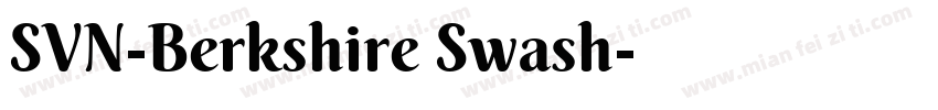 SVN-Berkshire Swash字体转换